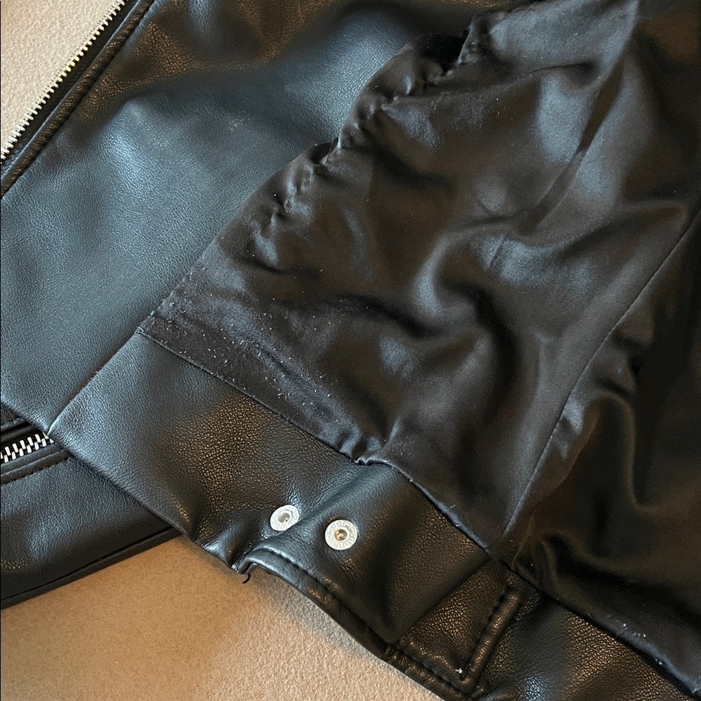 Blank NYC Black Faux Leather Jacket -XS - Picture 11 of 11